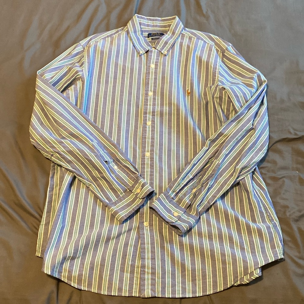 POLO RALPH LAUREN LONG SLEEVE BUTTON DOWN SHIRT